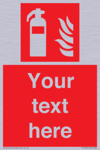 Custom Fire extinguisher Sign